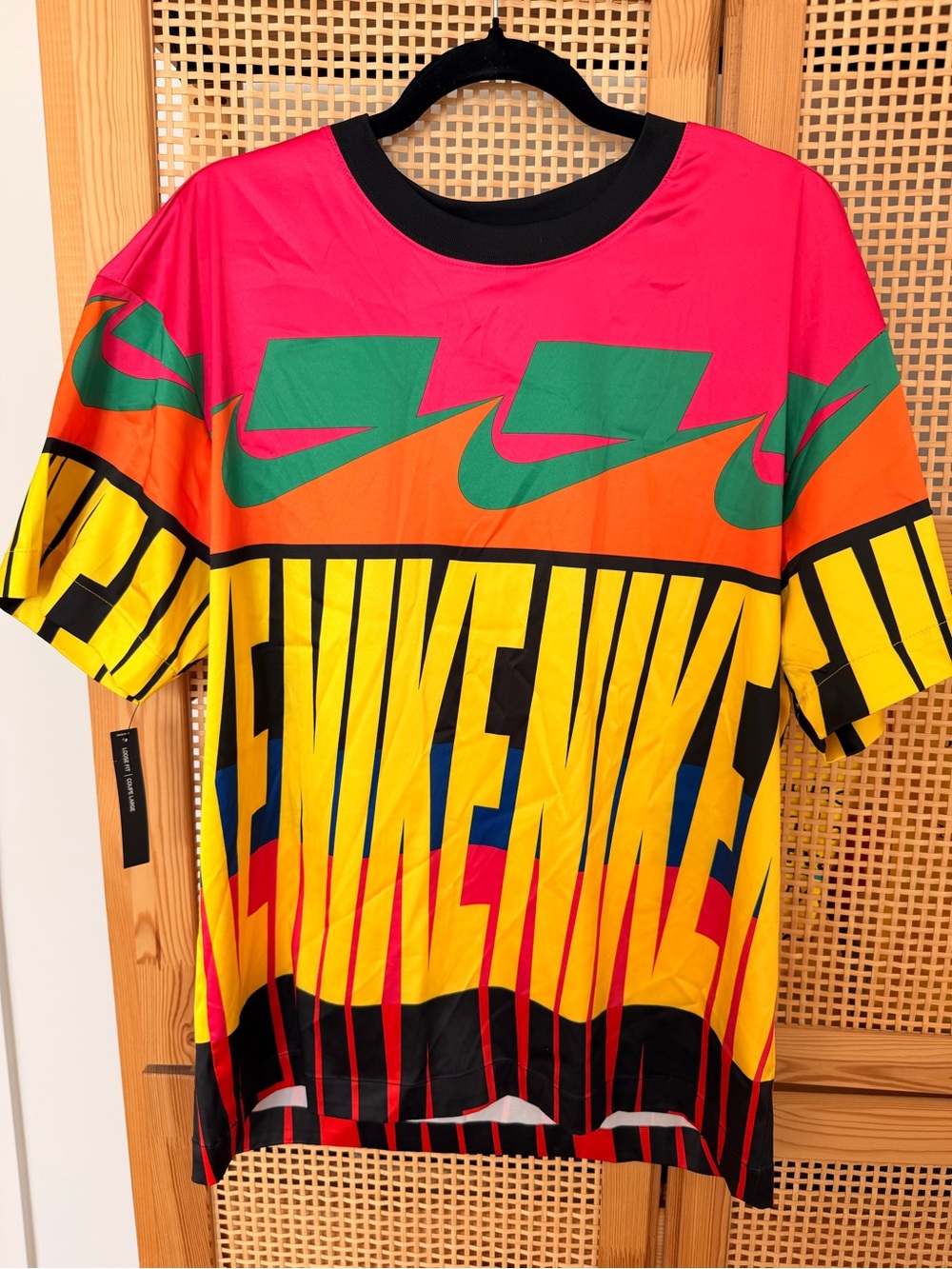 Nike Multicolor Graphic Short-Sleeve Tee - Pink, Yellow, Orange, Green, Black